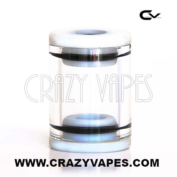 eCig Glass Tank with White Caps